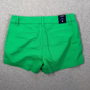 J.Crew Women's Size 2 Green Chino Shorts 3.5" Inseam Mid Rise New thumbnail 7