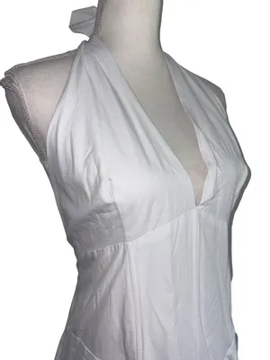 SNDYS Talassa Maxi Dress in White XXLarge Womens Long Summer Gown thumbnail 5
