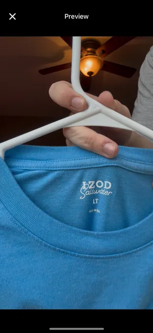 Tshirt Blue Size L thumbnail 3