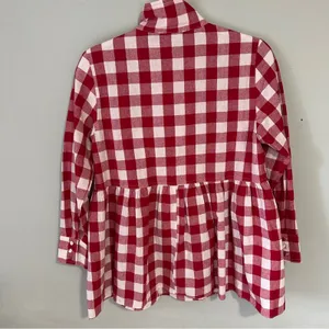 Tuckernuck Pomander Place Apple Red Gingham Scarlett Button Down Shirt NEW thumbnail 6