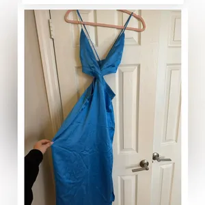Zara Long Blue Summer Dress thumbnail 2
