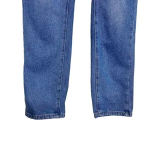 Vintage Y2K Straight Leg Distressed Medium Wash Denim Bib Jean Overalls Size S thumbnail 5