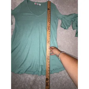 Free People Beach Seashore Mini Dress Women Xs Green Mint Ruffle‎ Sleeve Boho thumbnail 7