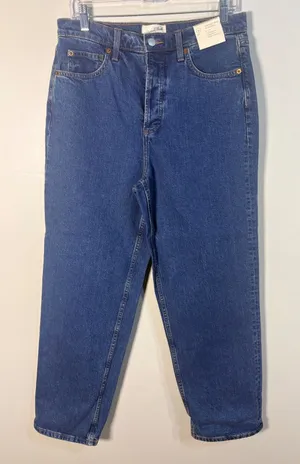 Universal Thread Straight Jeans Womens 10 Blue NEW Highest Rise‎ Button Fly thumbnail 1