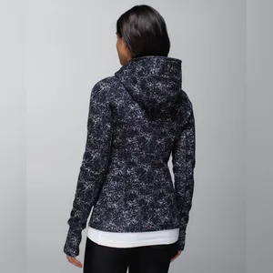 Lululemon‎ Scuba Hoodie II Rocky Road Sand Dune Storm Grey Black Size 4 Zip up thumbnail 3