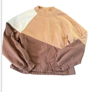 Abercrombie & Fitch‎ Women’s Medium Mini Mockneck Colorblock Fleece Sweatshirt thumbnail 4