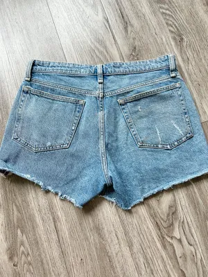 Rag & Bone Dre Low-rise Destructed Soft Denim Shorts Medium Wash Size 27 thumbnail 7