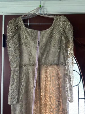 Champagne Gold MAC Duggal Formal Dress thumbnail 4