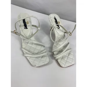 Bruno Magli Sanda Strappy Sandal in White Leather Size 39.5 / 9 thumbnail 4