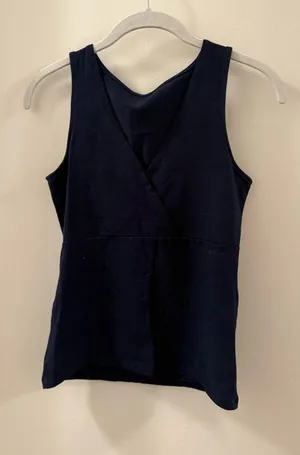 Brandy Melville Navy Crossover V-Neck Tank thumbnail 1