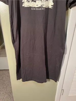 Dazy Women's Size XL Midi T-Shirt Dress Dark Gray White‎ Marvelous Construct thumbnail 3