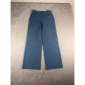Lululemon Women's City Sleek 5-Pocket Wide-Leg Utility Blue Size 27 Full Length thumbnail 2