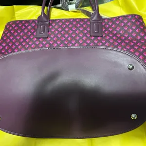 VERA BRADLEY Geometric Purple and Pink Tote Gorgeous like NEW!!never used thumbnail 13