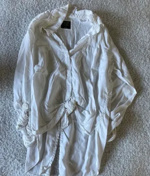 Abercrombie white blouse L‎ thumbnail 1