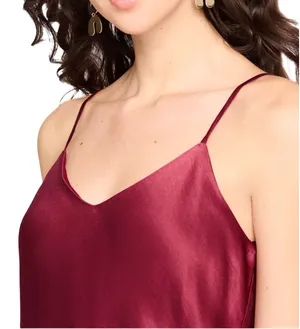 Nine Britton Burgundy V-Neck Camisole  thumbnail 4