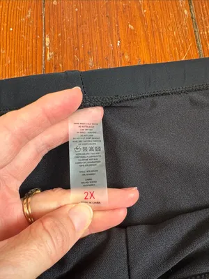 Women’s Size 2X Black Swim Shorts Swimsuit thumbnail 2