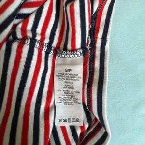 Garage red blue and white striped tank top thumbnail 4