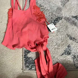 NWT‎ Free People radiant watermelon wrap style top small thumbnail 3