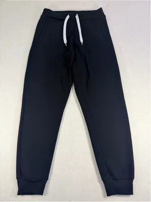 Southpole Men’s Fleece Jogger Sweatpants Contrast Drawstring Pockets Black Small thumbnail 1