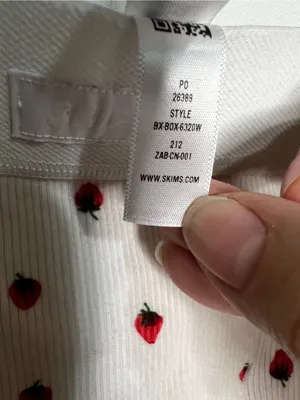 Skims Cotton Ribbed Snow Strawberry‎ Boxer Cozy Lounge Shorts thumbnail 7