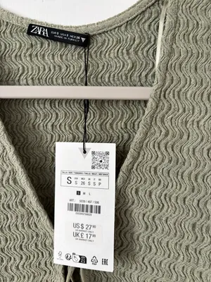 Zara Bow Trim Textured Top thumbnail 3
