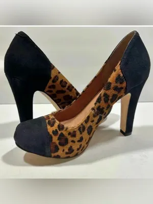 Corso Como NEW!-Leopard cow hair, suede heel pumps size 8 thumbnail 2