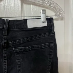 Re/DONE Double Needle‎ Jeans in black 85 wash size 28 raw hem thumbnail 8