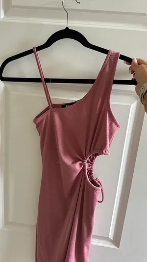 Pink cut out dress thumbnail 7