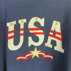 Vintage‎ Oversized XL USA Embroidered Crew Neck Sweatshirt thumbnail 2
