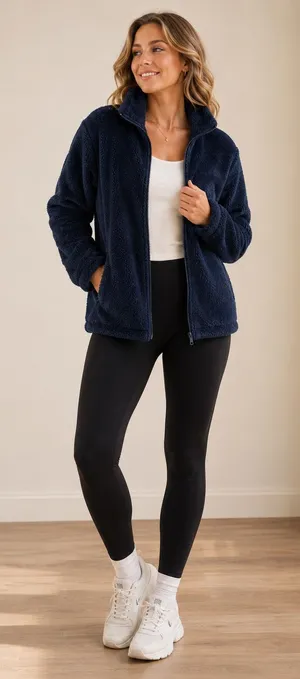 32 Degrees Navy Fleece Jacket thumbnail 1