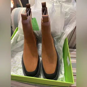 Sam Edelman Tan and Black Lulia Boots thumbnail 10