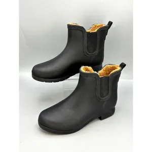 Chooka Delridge Womens Chelsea Rain Boots Sz 8 Black Waterproof Boots C11201531B thumbnail 2
