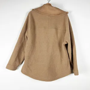 Varley Women's Olivia Borg Fleece Teddy Full Zip Jacket Chanterelle Beige Small thumbnail 3