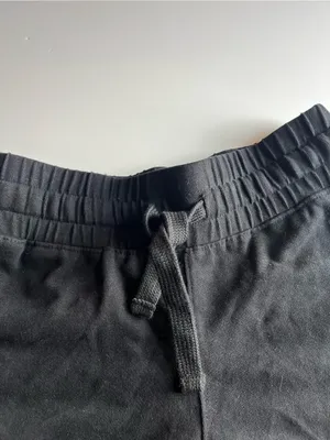 Pact • NWT Black Cloudknit Curved Hem Sweatpants Shorts thumbnail 3