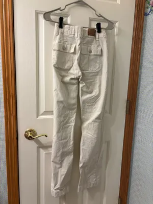 American Eagle White Cargo Pants  thumbnail 2
