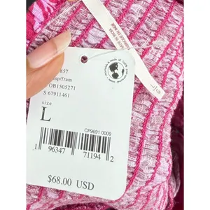 Free People Dandelion Floral Halter Top Pink Peplum Smocked Size Large NWT Boho thumbnail 5
