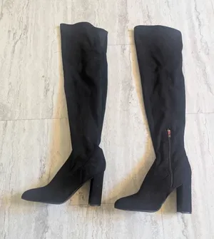 Marc Fisher Daneca Over The Knee Boots Black Womens Size 10 10m thumbnail 1