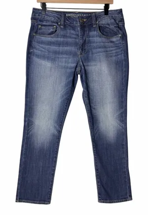American Eagle Skinny Jeans Mid-Rise Stretch Denim Women's size 12 thumbnail 1