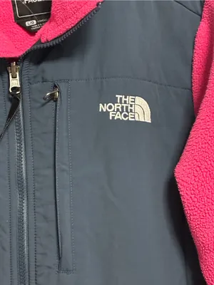 The North Face Women’s Pink and Gray Colorblock Fleece Jacket thumbnail 2