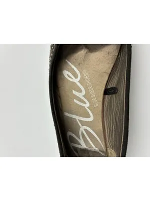 Blue Suede Shoes Womens Black Studded Flats Size 10 Sparkly Comfortable Slip-On thumbnail 3