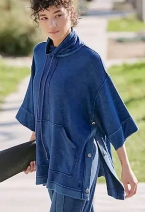 FP Movement Embers Snap Sweatshirt in Deep Navy Blue thumbnail 1