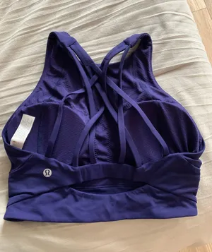 Lululemon Free To Be Serene Bra High Neck Emperor Blue NWOT thumbnail 2