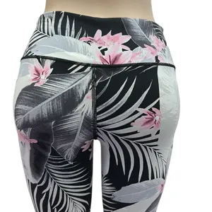 Victorias Secret Knockout Sport Crop Floral Print Leggings Womens Medium thumbnail 7