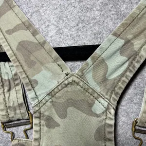 LEI Camo Print Shortall Overalls Green Camouflage Stretch Bibs Size M thumbnail 11