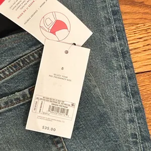Isabel Maternity by Ingrid & Isabel Faded Light Blue Boyfriend Jeans 8 nwt thumbnail 3