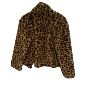 Favlux Faux Fur Cheetah Print open front coat size M thumbnail 2