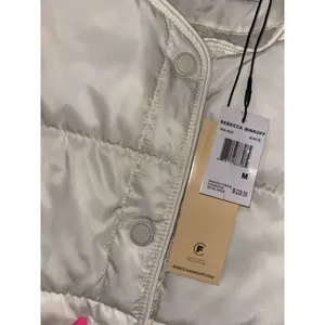 Rebecca Minkoff‎ quilted puffer jacket white medium NWT msrp $228 thumbnail 11