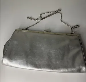 Gunne Sax Silver Evening Handbag Purse Crossbody Vintage Y2K Glam thumbnail 1