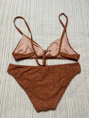 Madewell Rust Star Triangle Bikini Set thumbnail 8