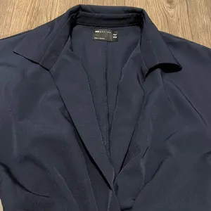 ASOS Design Navy Wrap Tie Dress thumbnail 2